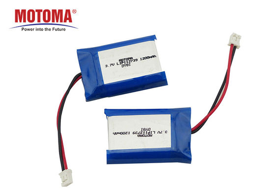 3.7 V 1200mahのワイヤーで縛られると再充電可能な安全なlipo電池およびコネクター