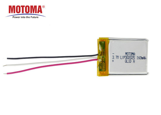 160mah 3.7Vの追跡者のリチウム電池は承認されたサイズISO9001をカスタマイズした