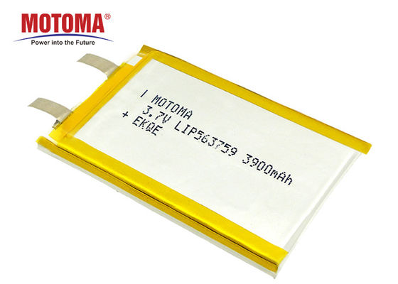 証明書が付いているカスタマイズされた高い一貫性のLipo電池のパックLIP563759-3.7V3900mAh